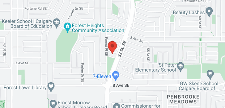 map of 311 FOREST CR SE